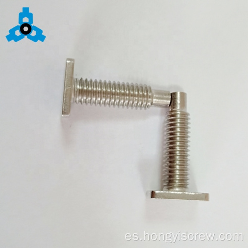 Soporte de stock OEM de cabeza cuadrada de acero inoxidable T-Bolt